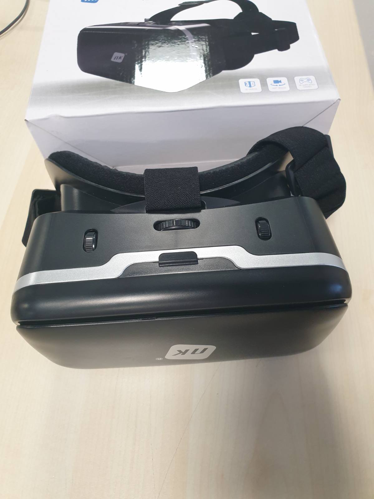 320217 - NK Syze 3D VR për Telefona Smartphone, për telefona 4.7" - 6.53", Kënd Shikimi 90-100 Gradë, Rrotullim 360°, Lente dhe Bebëza të Rregullueshme, të Zeza