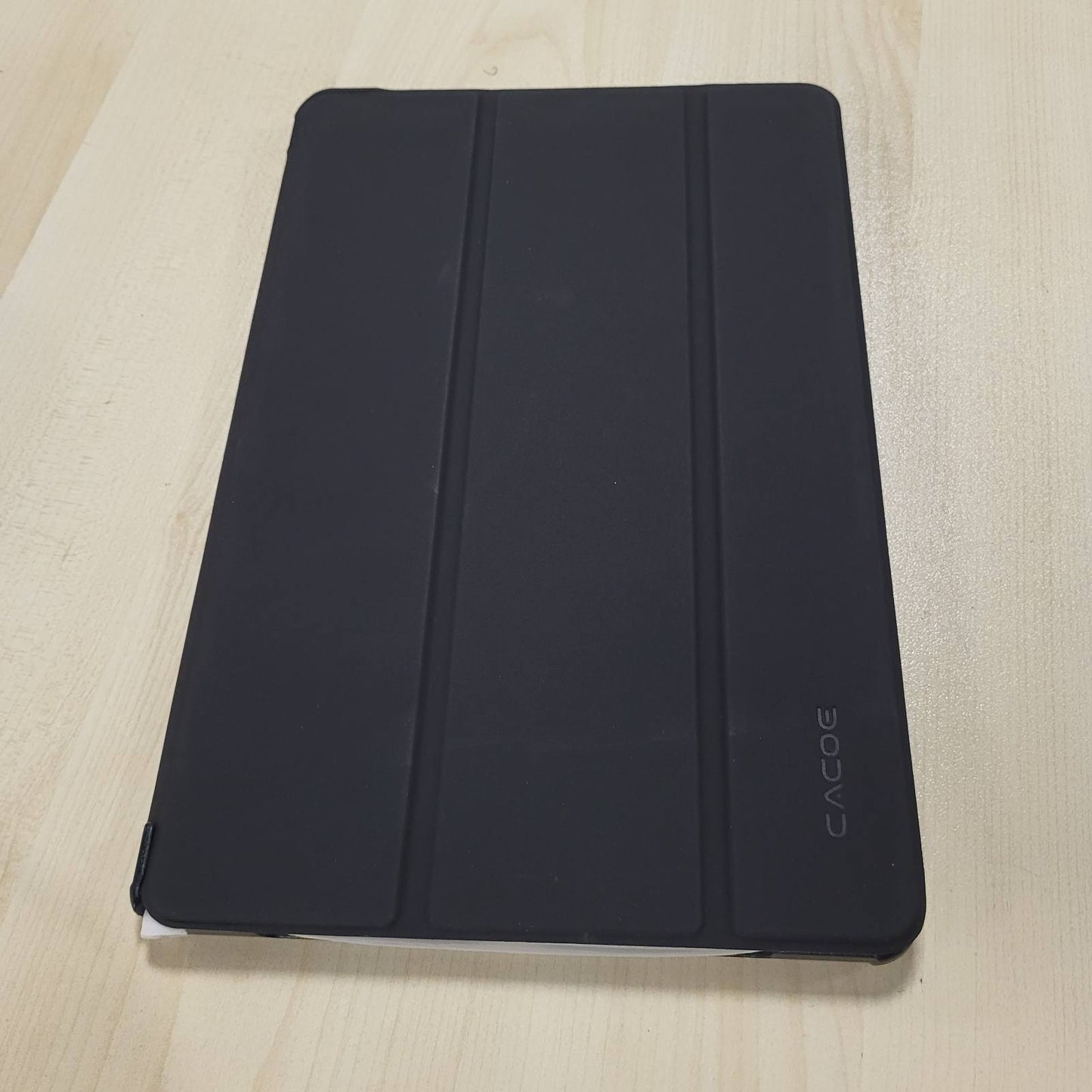 320230 - CACOE Mbrojtëse e pajtueshme me Samsung Galaxy Tab A11+ Plus 2025/ A9+ Plus 11 inç, Mbrojtëse e hollë me xham të temperuar dhe funksion mbështetëse, e zezë