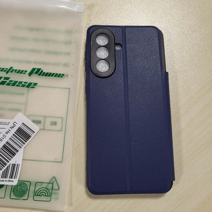 320234 - Nshkeji Mbrojtëse prej lëkure për Samsung Galaxy A57, me vende për karta, funksion mbështetëse, rezistente ndaj goditjeve, për Samsung A57 5G