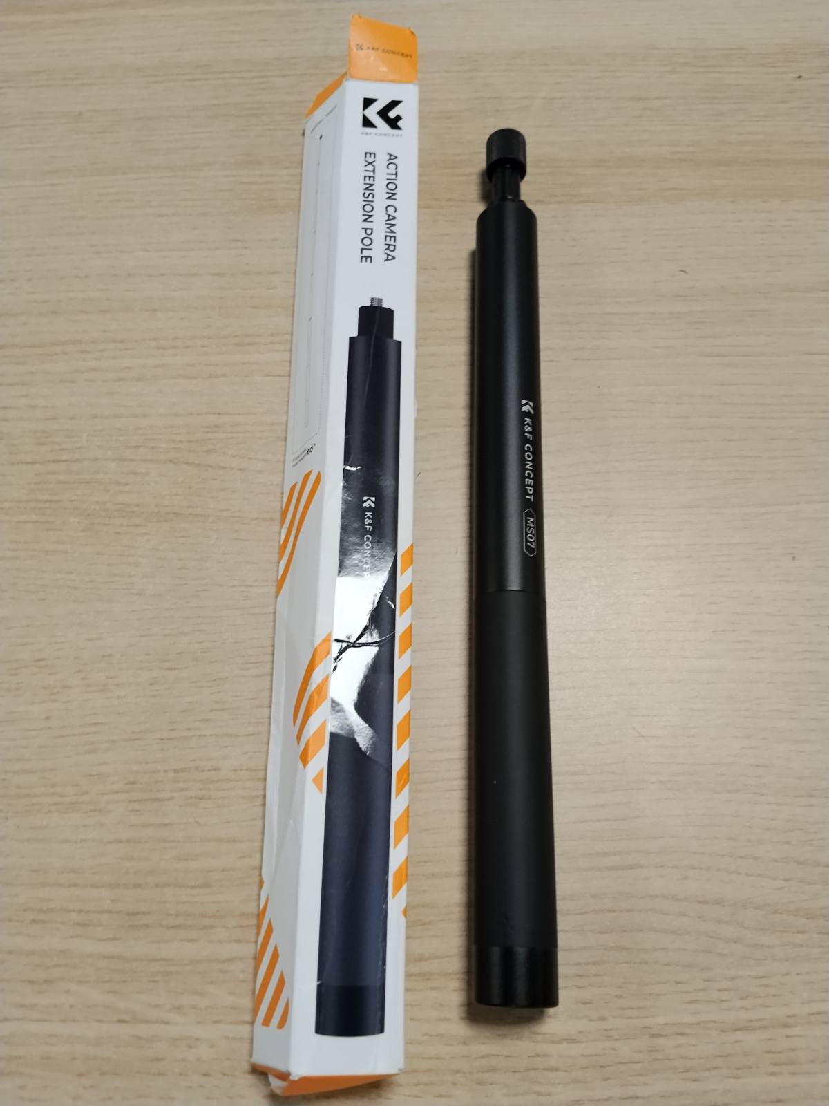 320267 - K&F CONCEPT Shkop selfie monopod 153cm, shufër zgjatuese alumini me lidhës 1/4", i pajtueshëm me DJI Osmo, Go Pro Hero