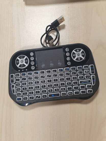 320338 - LONGYI Tastierë Mini Pa Tel I10 me Touchpad, Bluetooth dhe USB Pa Tel 2.4 GHz me Ndriçim RGB LED për Android Box/Smart TV/PC/Pad/Xbox/HTPC/IPTV