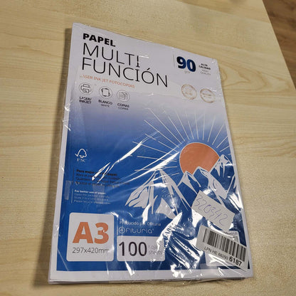 320342 - OFITURIA Letër A3 90gsm 100 fletë, Letër Printeri Shumëfunksionale, 90g, 100 fletë
