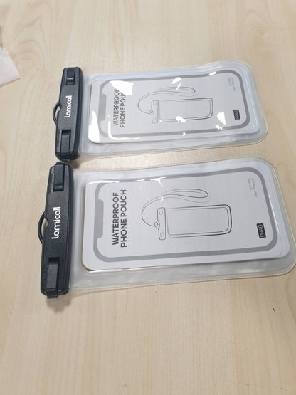 320427 - LAMICALL Çantë Telefoni IPX8 e Papërshkueshme nga Uji, [Pako me 2], për iPhone deri në 7", kordon i rregullueshëm