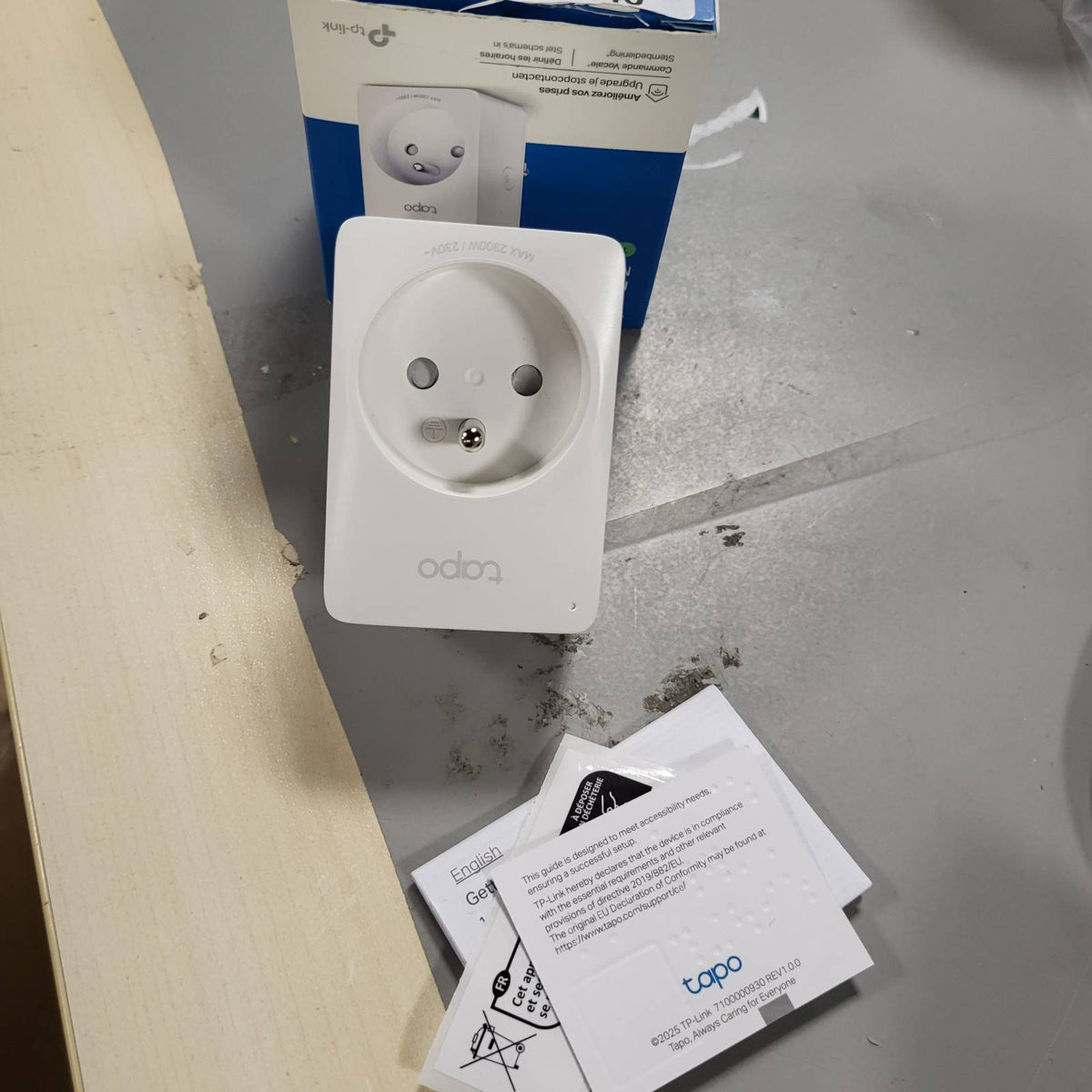320495 - TAPO Prizë inteligjente WiFi, e pajtueshme me Alexa dhe Google Home, 10A, Tapo P100(FR) 1 Pako