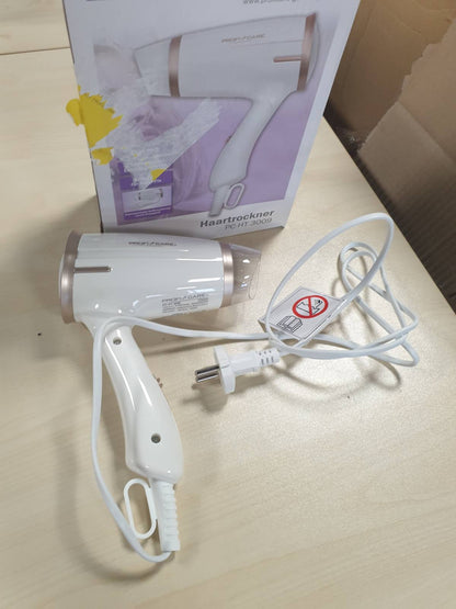 320502 - PROFICARE® Tharëse flokësh e palosshme | 1400W | Dorezë e palosshme | 2 shpejtësi | Ftohje për rregullimin e stilimit | Mbrojtje nga mbinxehja | PC-HT 3009 shampanjë