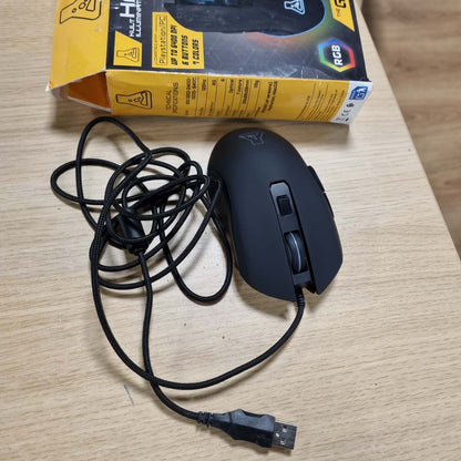 320526 - G-Lab Maus Lojërash USB me Tel Kult Helium, Sensor Optik 800 deri në 6400 DPI, 6 Butona, i Kompatibël me PC, PS4, Xbox One dhe PS5