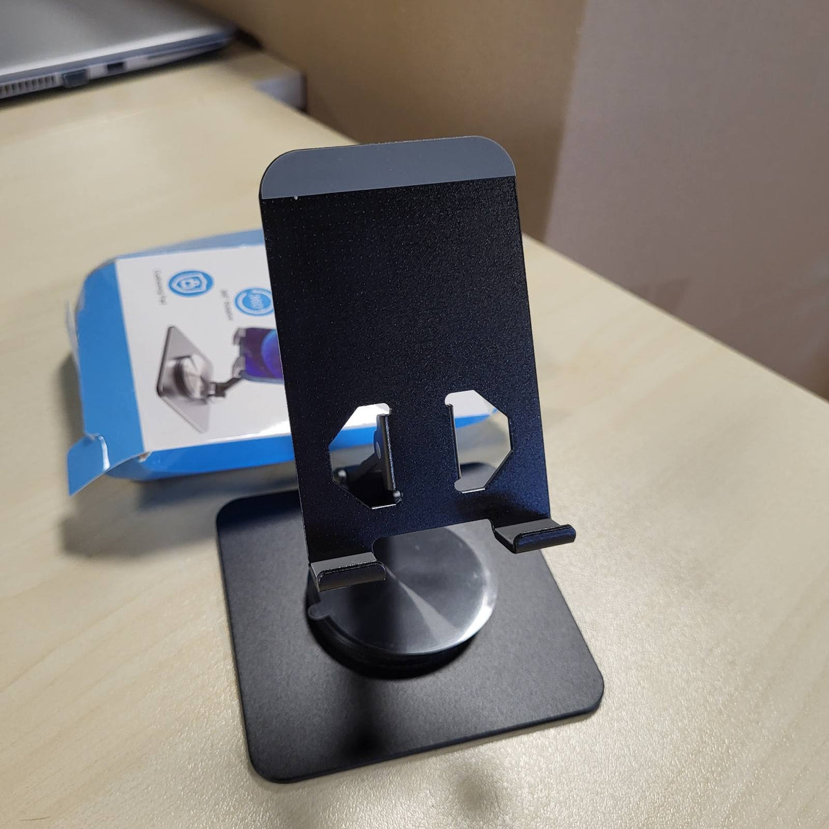 320552 - EUQVUNN Mbajtëse Telefoni Rrotullim me Klik 360°, Kënde të Shumëfishta e Rregullueshme në Lartësi, Palosshme për Tavolinë, Universale për të Gjithë Telefonat dhe Tabletët