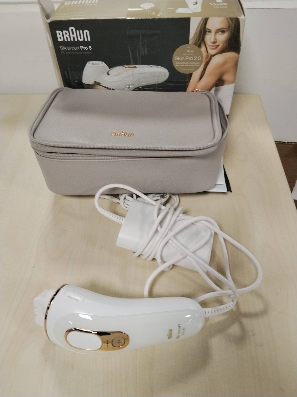 320836 - BRAUN Pajisje IPL Silk·expert Pro 5 PL5157, 100-240V, 50/60Hz, e Bardhë/e Artë