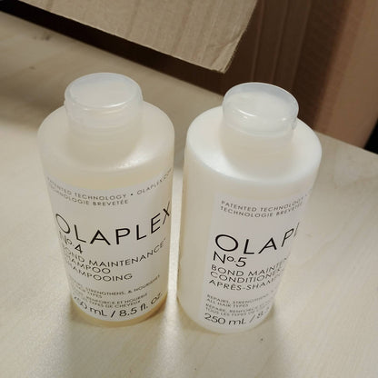 320961 - OLAPLEX Seti i flokëve Nr. 4, 5, 7 - Shampo dhe balsami 250ml, Vaj lidhës 100ml, për pastrim dhe hidratim të kaçurrelave deri në 72 orë.