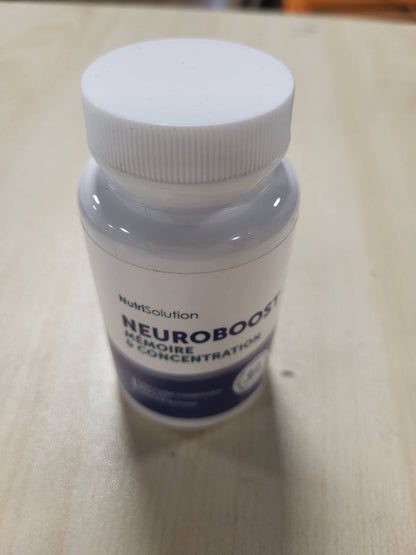 321046 - NUTRISOLUTION Neuro Boost | Rritje Kognitive dhe Energjie | Vitamina B, Ginkgo Biloba, Bacopa, Acid Alfa Lipoik | Vegan | Prodhuar në Francë