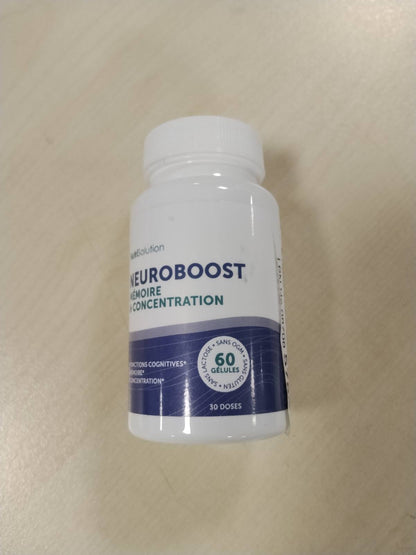 321047 - NUTRISOLUTION Neuro Boost | Rritje Kognitive dhe Energjie | Vitamina B, Ginkgo Biloba, Bacopa, Acid Alfa Lipoik | Vegan | Prodhuar në Francë
