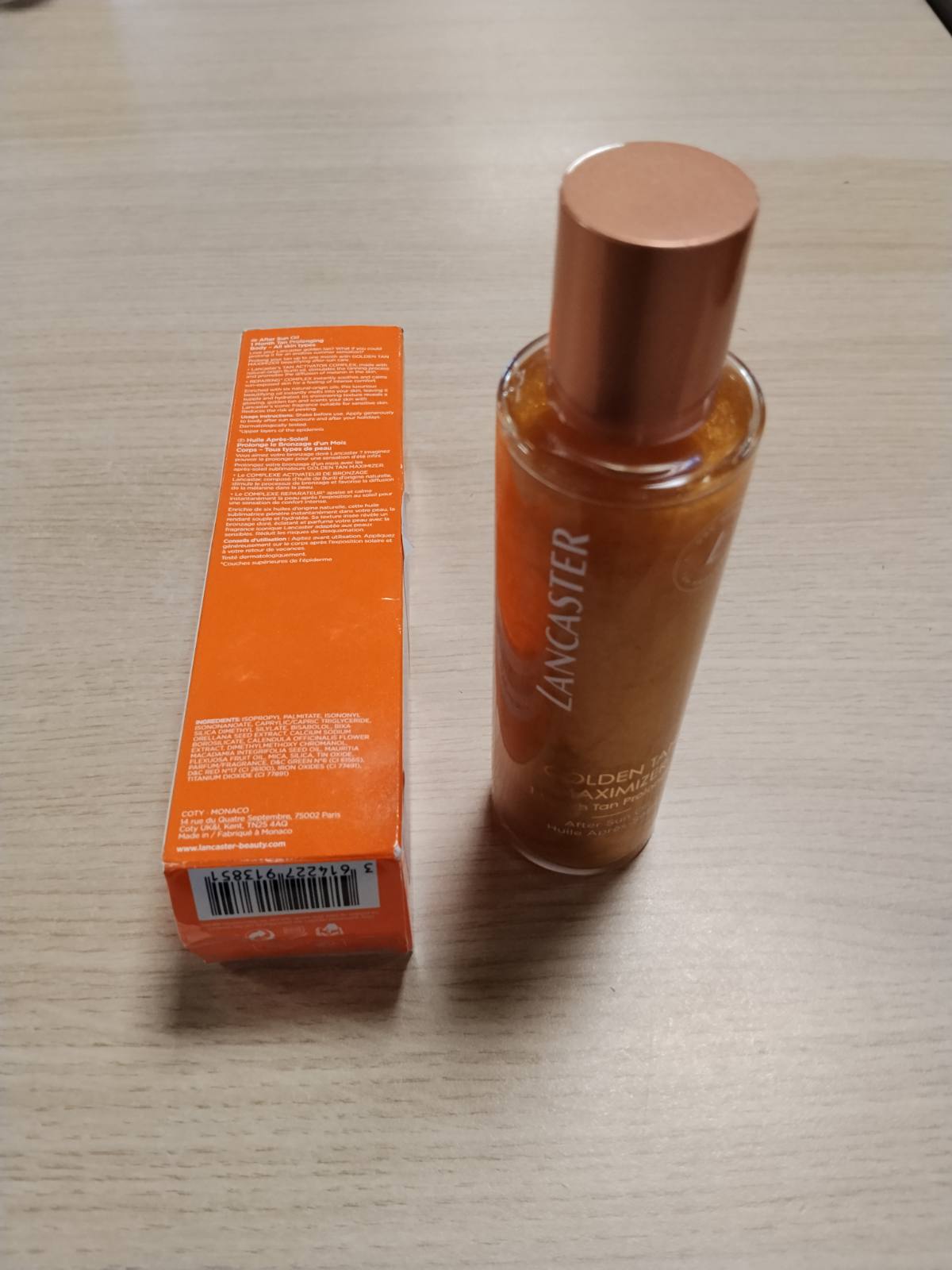 321166 - LANCASTER Golden Tan Maximizer Vaj pas Dielli, 150 ml, Zgjat nxirjen deri në 1 Muaj