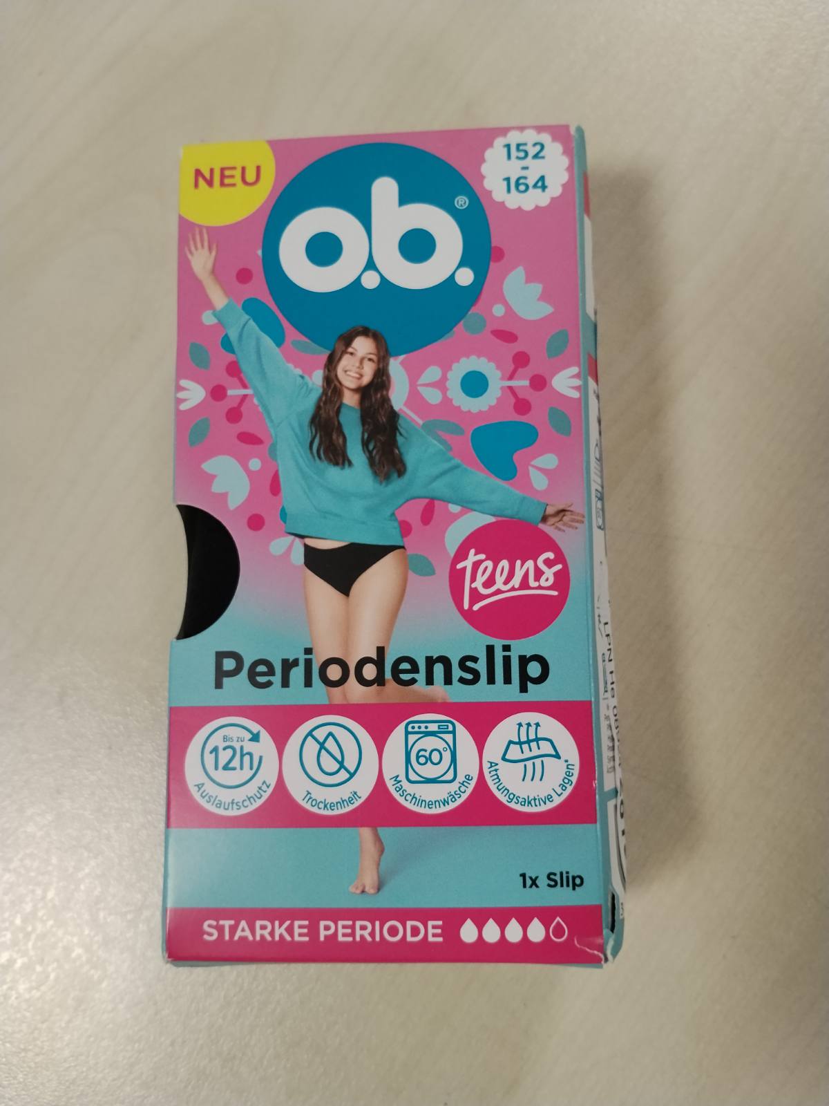 321522 - ob Adoleshentë periodenslip, Grösse 152-164, 1 Stk
