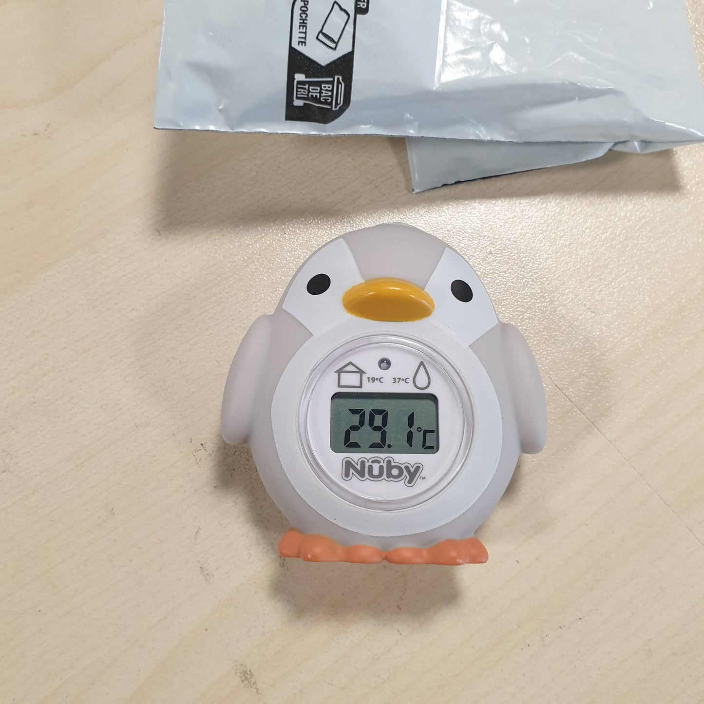 321691 - NUBY Termometër dixhital për banjo për foshnje me sensor temperature, Penguin