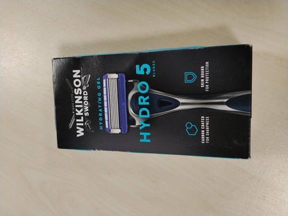 321789 - WILKINSON SWORD - Brisk Hydro 5 për burra, dorezë brisku + 1 teh brisku, pishina xheli hidratues