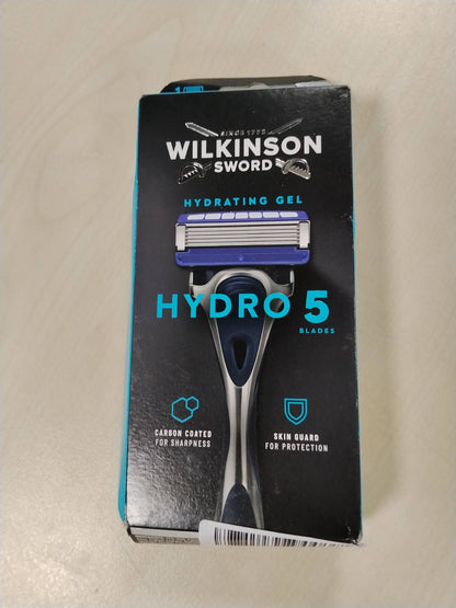 321889 - WILKINSON SWORD Brisk Hydro 5 për burra, dorezë brisku + 1 teh brisku, pishina xheli hidratues
