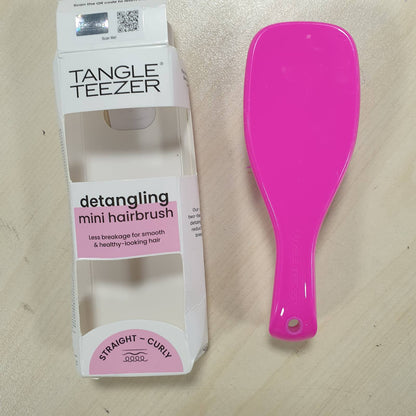 321913 - TANGLE TEEZER - Ultimate Detangler i Vogël, për Flokë të Lagur dhe të Tharë, Furçë Detangler për të Gjitha Llojet e Flokëve, Rozë
