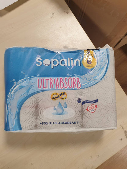 322079 - SOPALIN Ultra Absorb - 3 Peshqir Letre Kuzhine Maxi Rolls, 2 Shtresa