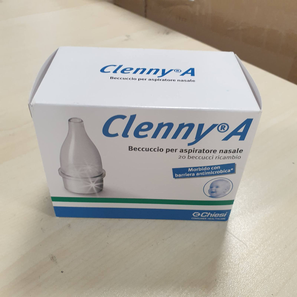 322087 - CLENNY Grykë Aspiratori Nazal - Grykë e Butë me Filtër Antimikrobik Nanomolekular - Për Përdorim tek të Porsalindurit dhe Fëmijët - 1 Pako me 20 Mbushje të Njëpërdorshme