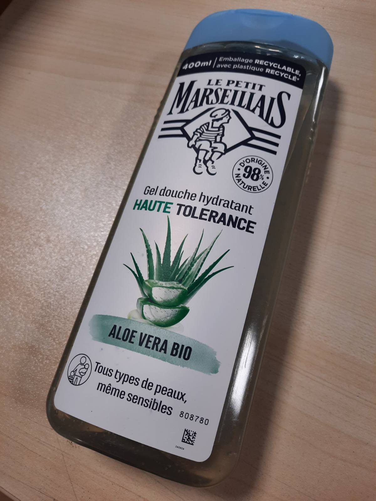 322126 - LE PETIT MARSEILLAIS - Xhel dushi me Tolerancë të Lartë me Aloe Vera Organike, 400 ml
