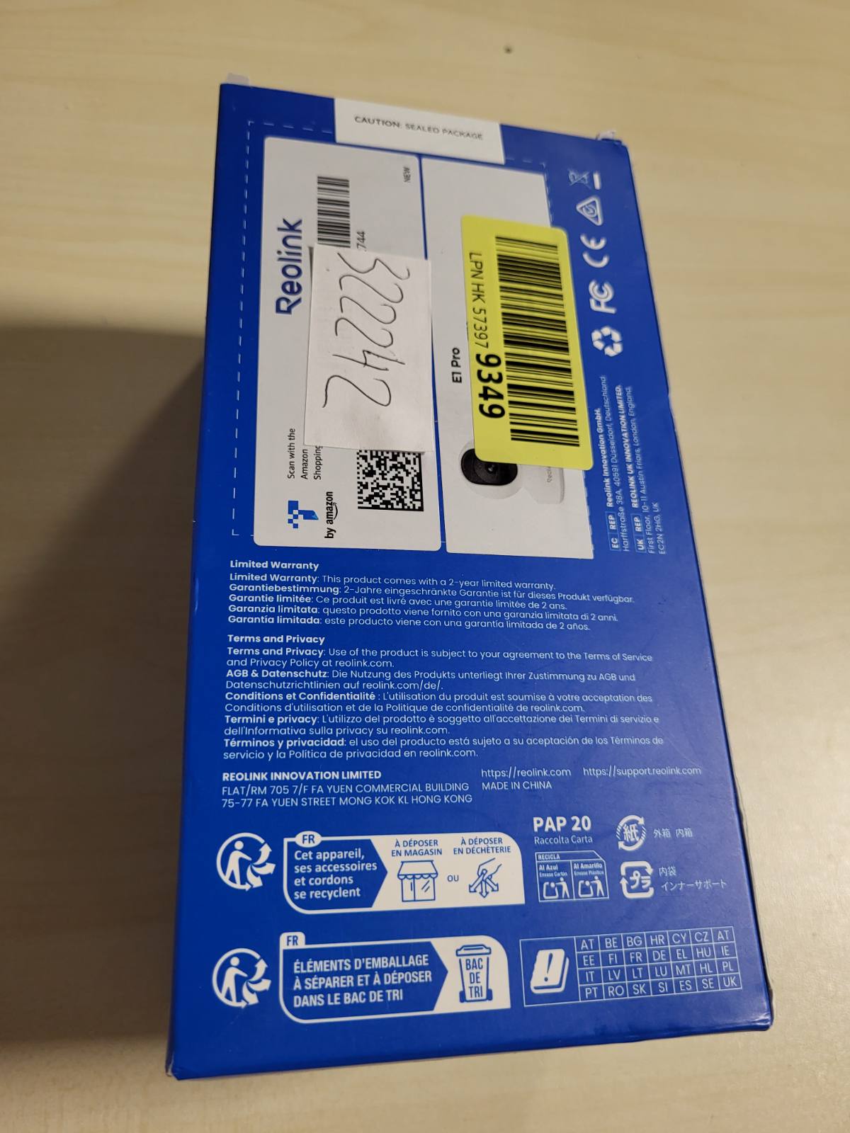 322242 - REOLINK Kamera Mbikëqyrjeje 3K WiFi e Brendshme, Monitor Shtëpie dhe Foshnje, Zbulim Qarjeje, Ndjekje Automatike, Kamera IP WiFi 2.4/5GHz, Shikim Nate 5MP IR, E1 Pro