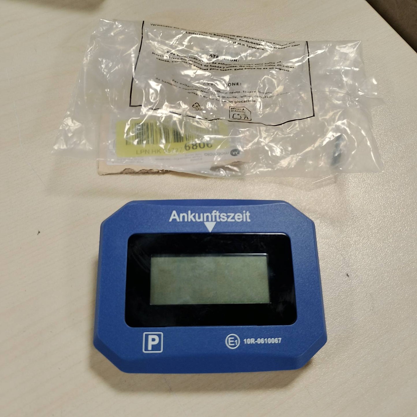 322529 - TECHNAXX TX-272 Disk parkimi elektronik, orë automatike dixhitale, sensor lëvizjeje, ekran me ndriçim të dyfishtë, dritë SOS