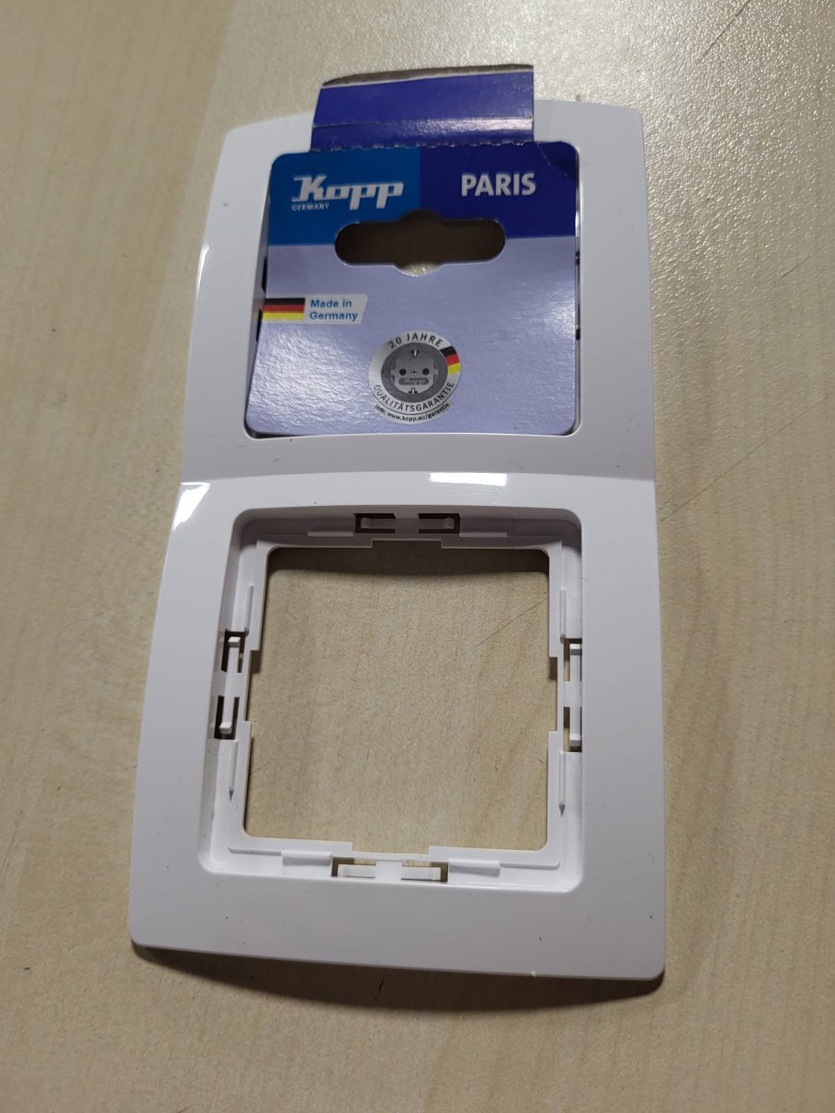 322793 - Kopp PARIS Kornizë mbuluese me 2 grupe, 8.3 x 15.4 cm, e bardhë arktike