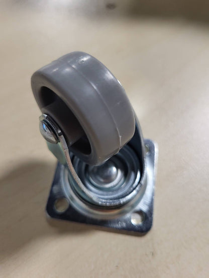 322802 - DÖRNER + HELMER Rrotullues mobiljesh, 36 mm x 15 mm, rrotë plastike, kapacitet ngarkese 35 kg, pllakë 42 mm x 42 mm, pa frenë