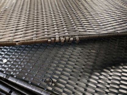 333123 - VidaXL Dollap Ruajtjeje për Kopsht, i Zi 198x55,5x80 cm, Material Ratani Poliesterol