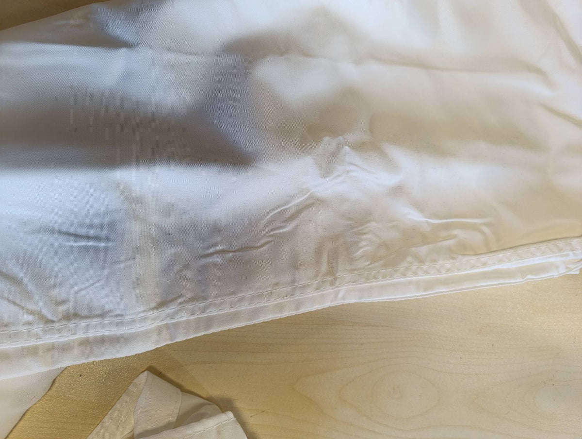 333257 - VIDAXL Tendë dielli me vela, drejtkëndëshe, prej pëlhure Oxford, 2,5x3,5 m e bardhë