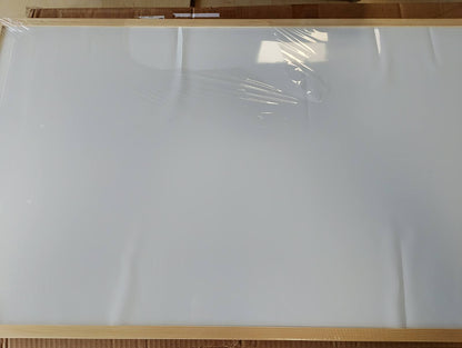 333314 - VIDAXL Tabelë e bardhë magnetike me kornizë druri pishe të fortë 100x55 cm