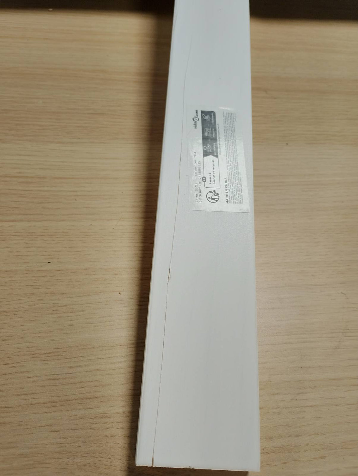 333563 - VIDA XL Divan Këndi Kopshti prej Druri të Bardhë prej Pishe