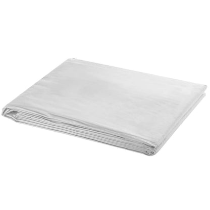 334096 - vidaXL Sfond pa mbështetëse 600x300 cm pambuk i bardhë