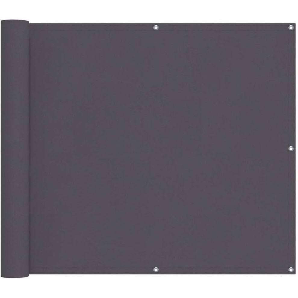 334234 - vidaXL Panel mbrojtës për ballkon – Mbrojtje nga privatësia, era dhe dielli – I papërshkueshëm nga uji – Ngjyrë antracit – 75 x 800 cm cm