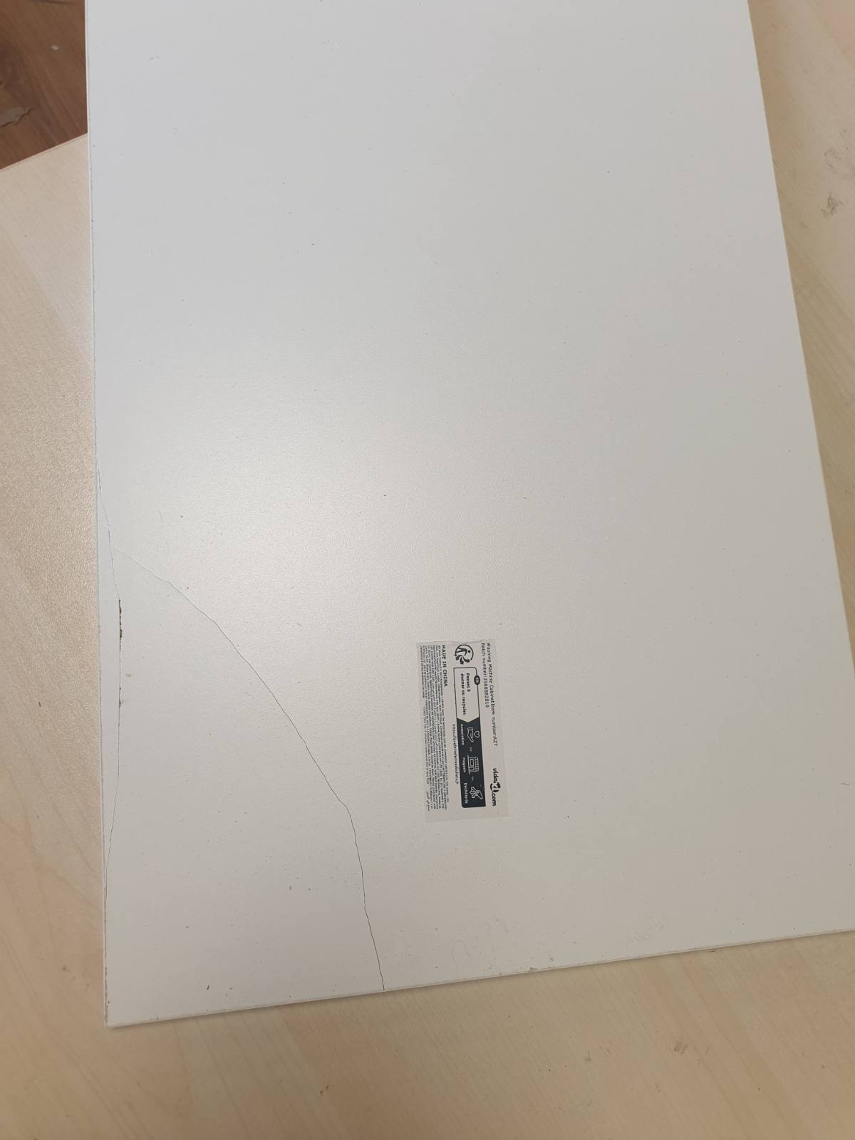 334445 - VIDAXL Dollap Lavatriceje i Bardhë 71x71,5x91,5cm