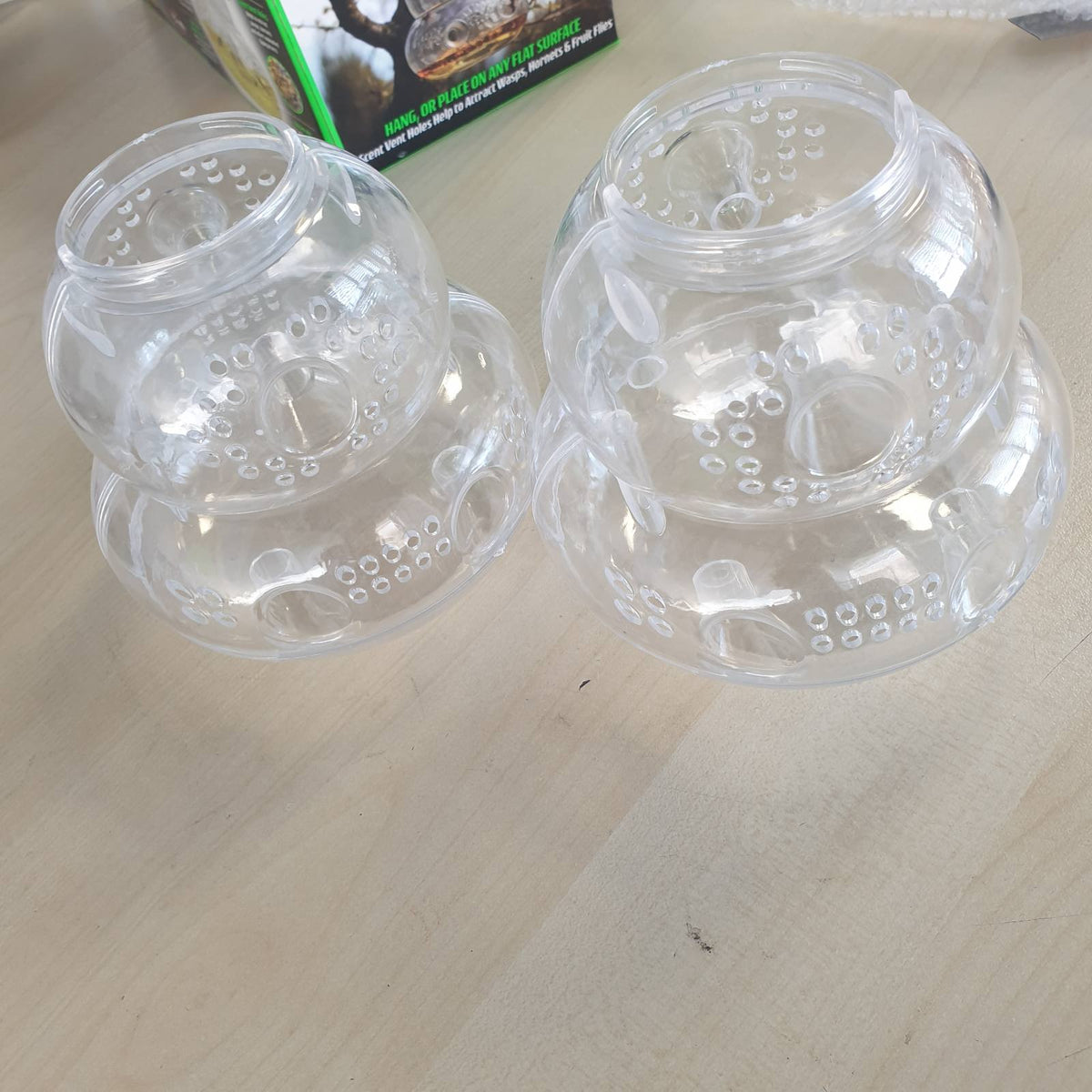 335079 - CKB LTD Kurth Plastik me 2 Pjesë për Kapëse Grerëzash, Shishe e Madhe me Vula Mjalti, Dizajn i Varur, Kurth për Kapëse Insektesh, Brenda, Jashtë, Kopsht, Kontroll Dëmtuesish CKB-WCP02