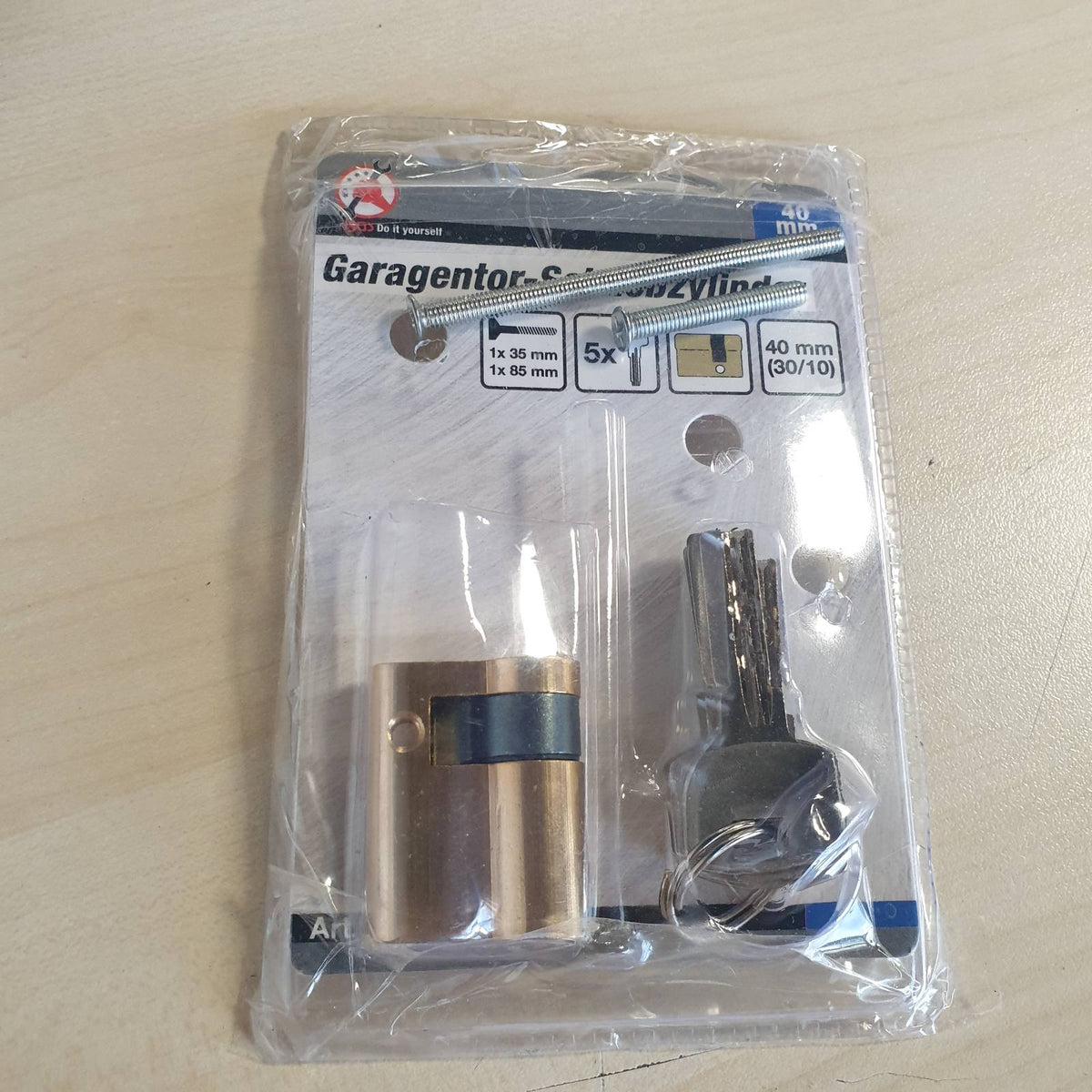 335335 - BGS Diy 85818 Cilindër për bravën e derës së garazhit 40 mm