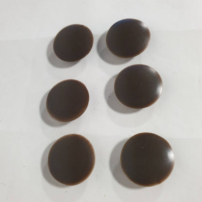 335598 - CYCLINGCOLORS 10x Kapakë Mbulues plastikë për vrima të Perdeves - 15 mm - kafe e errët RAL8014