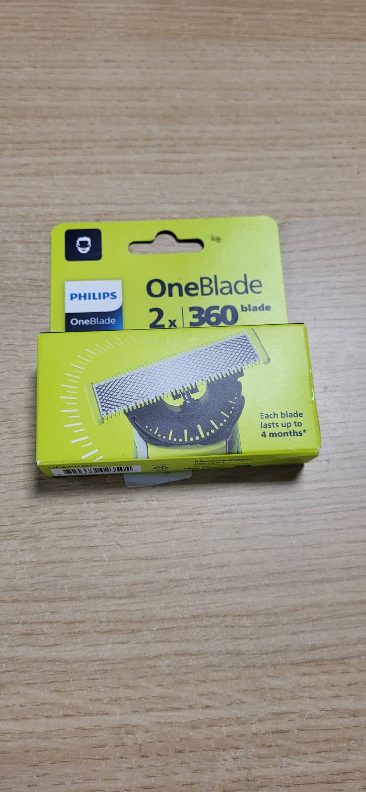 336174 - PHILIPS Tehe zëvendësuese OneBlade 360, çelik inox i fortë, për shkurtim, stilim dhe rruajtje, pako me 2 copë (modeli QP420/60)