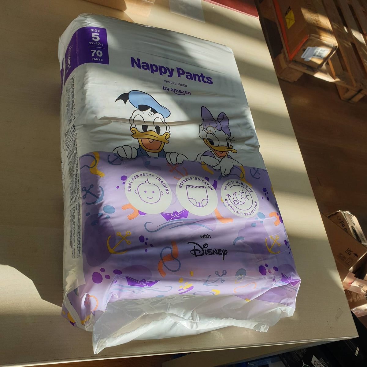 336382 - AMAZON Diapers - Madhësia 5 (12-17kg) - 70 copë