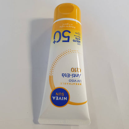 337017 - NIVEA SUN Krem dielli Anti-Age Q10 SPF 50+, 40 ml, Mbrojtje ultra e lehtë nga dielli, me kolagjen dhe koenzimë Q10, Jo-komedogjenik