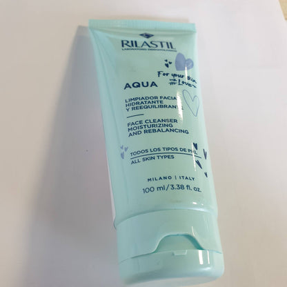 337144 - RILASTIL Aqua, Pastrues i butë dhe kremoz për fytyrën, 100 ml