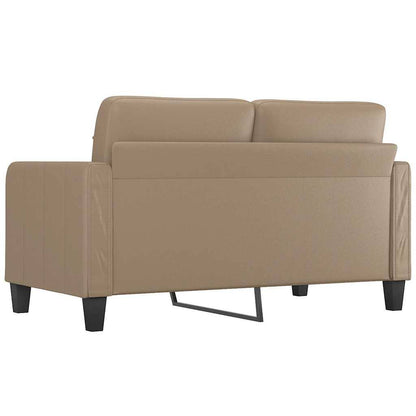 280457 - vidaXL Divan 2-Vendësh ngjyra Cappuccino 140 cm Lëkurë Artificiale