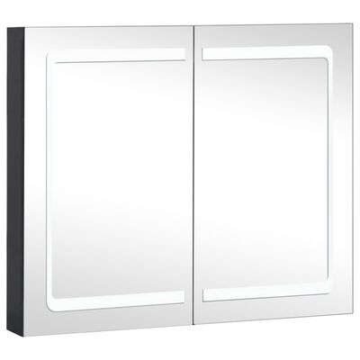 141487 - vidaXL Dollap banjoje me pasqyrë LED, 80×12.2×68 cm