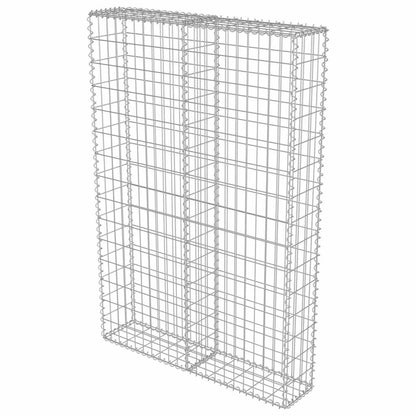 280329 - vidaXL Mur me Gabion prej Çeliku të Galvanizuar 100x20x150 cm
