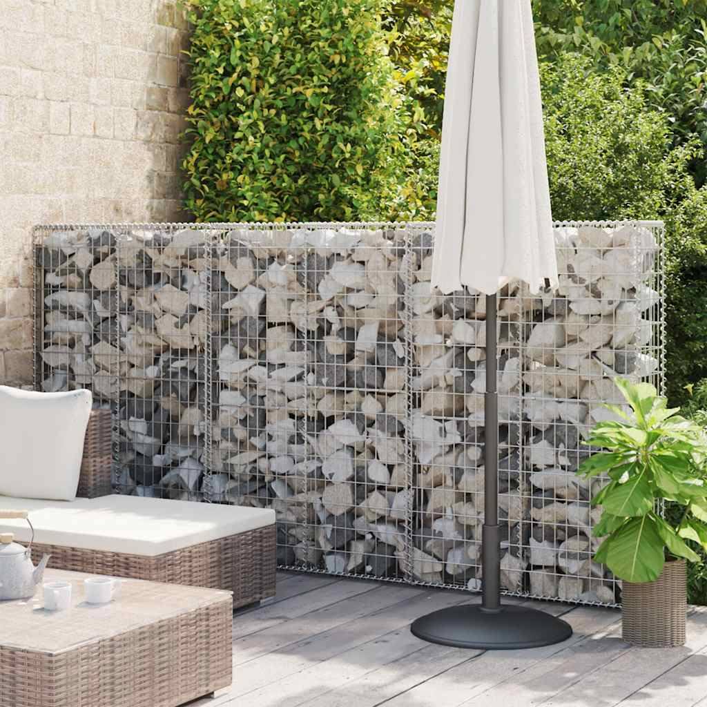 280329 - vidaXL Mur me Gabion prej Çeliku të Galvanizuar 100x20x150 cm