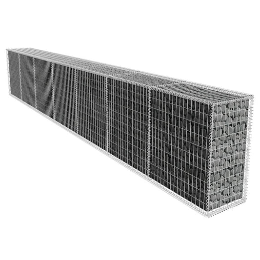291305 - VidaXL Muri gabion, çelik i galvanizuar, 600x50x100 cm