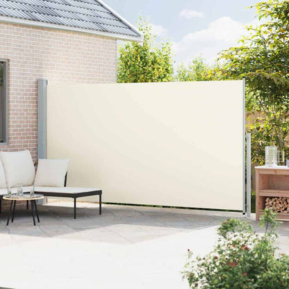 291369 - VidaXL Tendë Anësore e Palosshme për Verandë, Ngjyrë Kremi 200x514 cm
