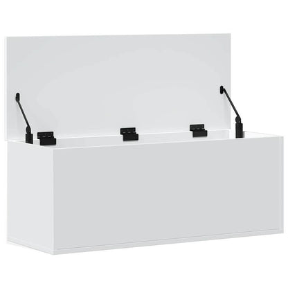 244621 - vidaXL Kuti Ruajtjeje e Bardhë 90x35x35 cm Dru i Inxhinieruar