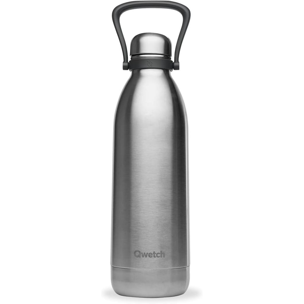 221925 - QWETCH Shishe Termike Titan e Madhe 1.5L prej Çeliku Inoks, mban pijet të ftohta për 48 orë dhe të nxehta për 16 orë, e papërshkueshme nga rrjedhjet dhe pa BPA, me dorezë, termos për kamping, piknikë dhe familje